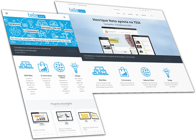 Teia Digital Old Website  tablet